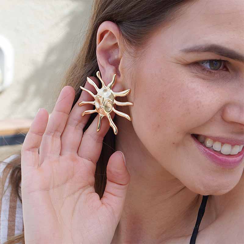 Brinco Sol de Verão - Dourado