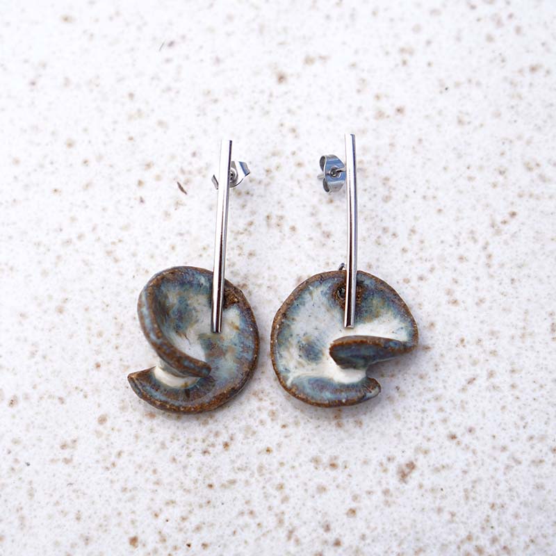 Brinco Concha Serena - Cerâmica