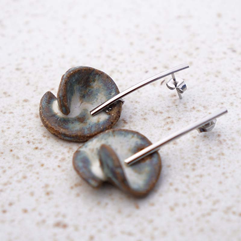 Brinco Concha Serena - Cerâmica