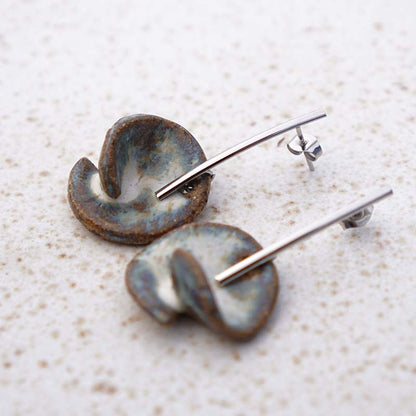 Brinco Concha Serena - Cerâmica