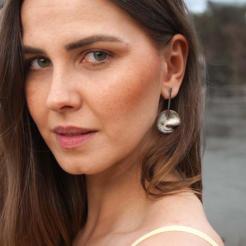 Brinco Concha Serena - Cerâmica