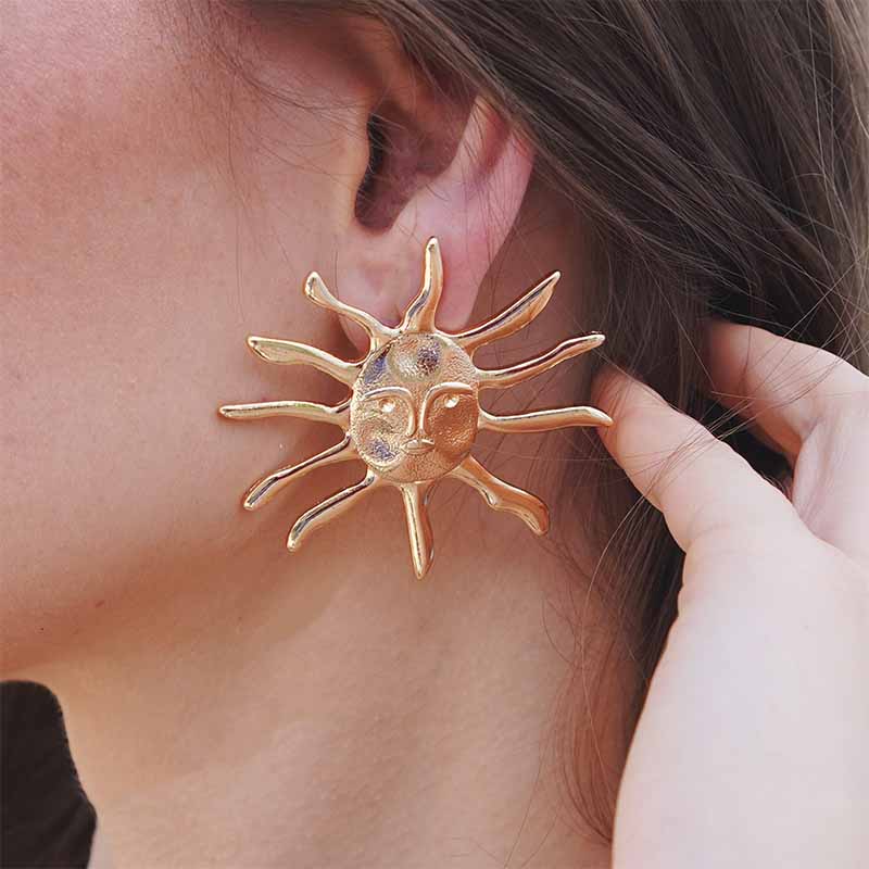 Brinco Sol de Verão - Dourado