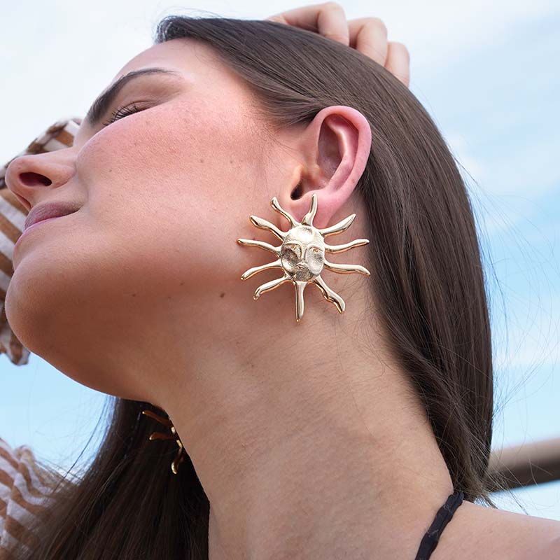 Brinco Sol de Verão - Dourado